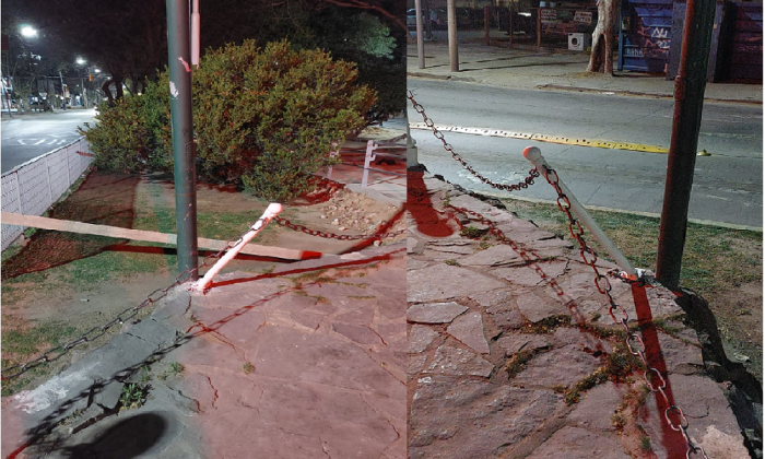 Florencio Varela: Vandalizaron el Monumento a la Bandera Nacional ubicado en Av. San Martín